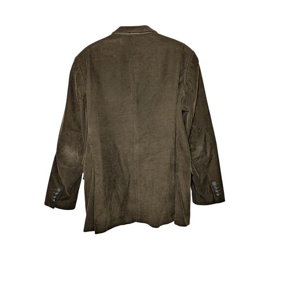 Stafford Men's 48R Brown Corduroy Classic Blazer Elbow Patch Jacket Sport Coat - Picture 4 of 8